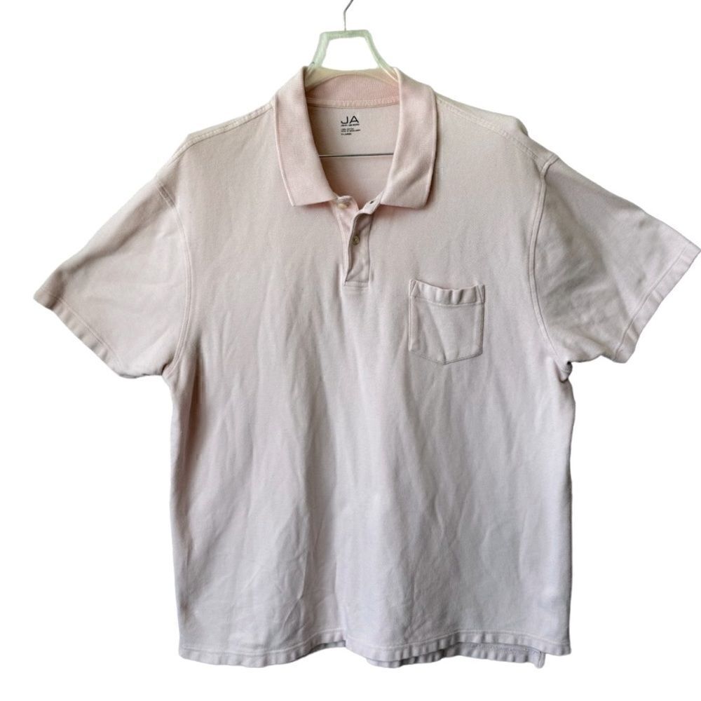 John Ashford Pink Polo 100% Cotton Golf  Shirt SZ XL